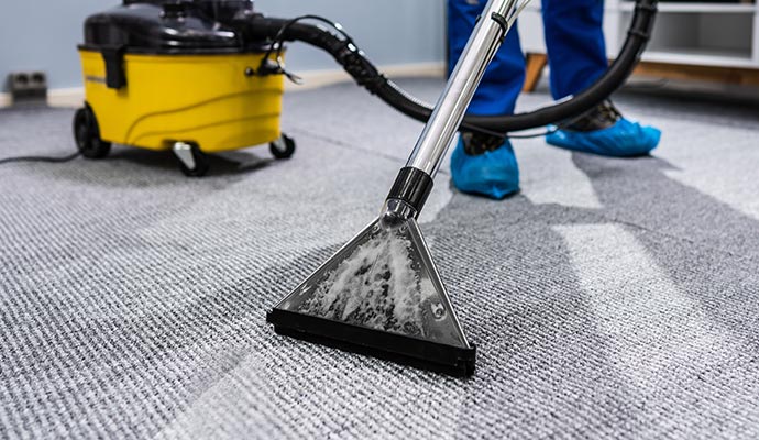 carpet cleaning using professional equipments