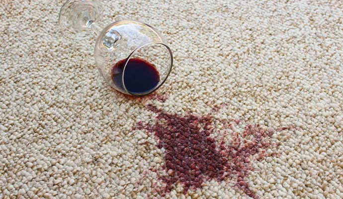 drink spill on a carpet