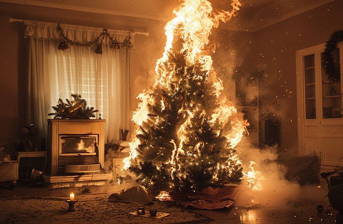 Christmas Tree Fire